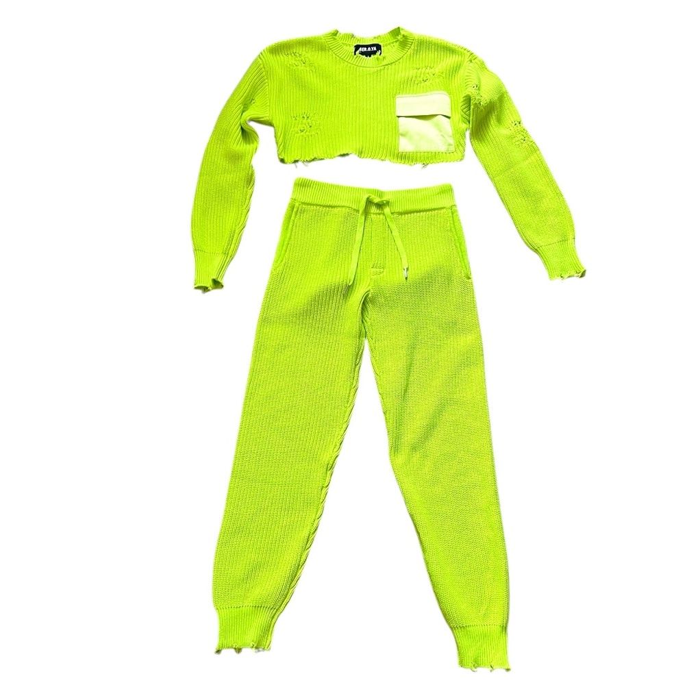 Ser.O.Ya Cropped Devin Sweater & Ida Jogger Set Size Xs/S